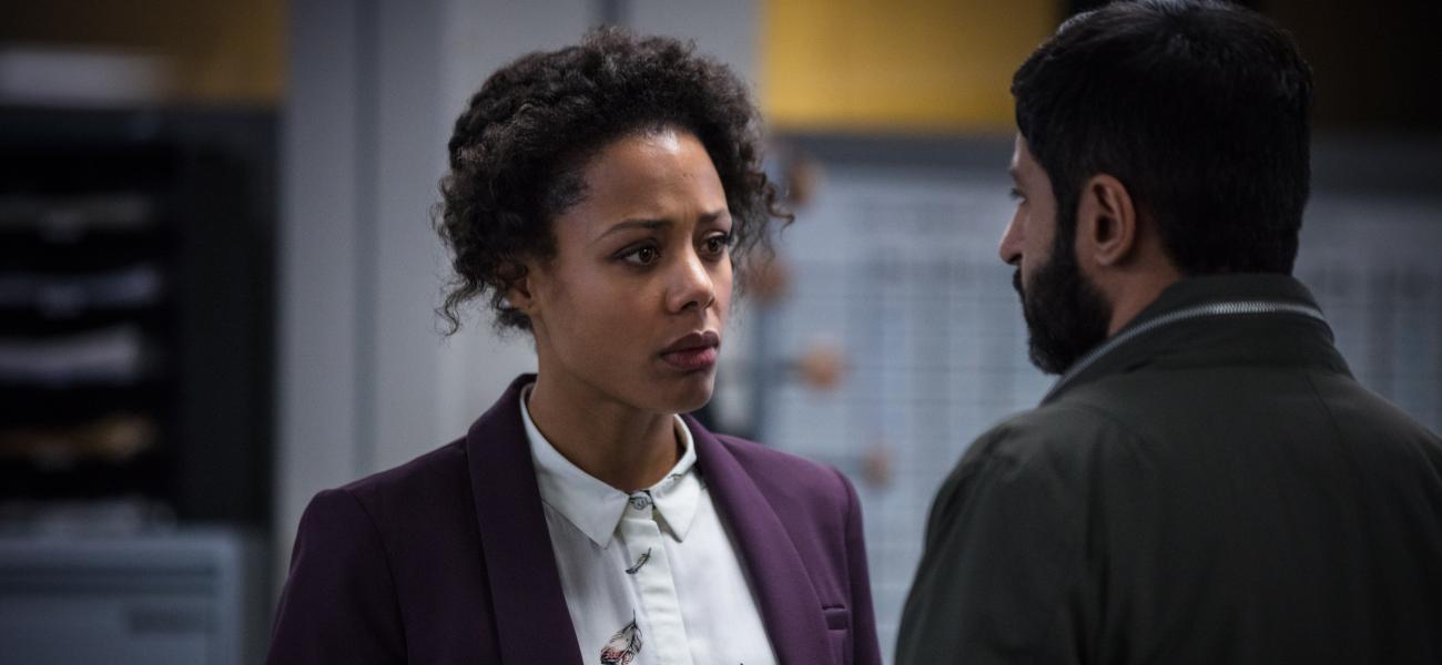 NINA TOUSSAINT-WHITE and MICHAEL SHAEFFER star in BBC One's, BODYGUARD 